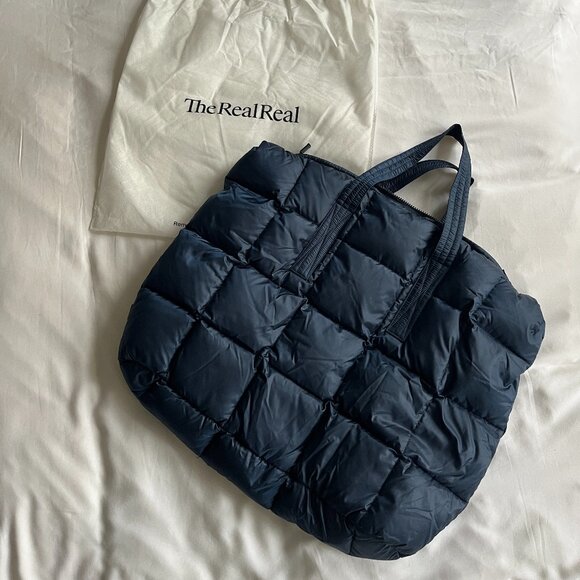 Aspesi Borsa Bag Puffer Tote - Navy - Picture 4 of 5